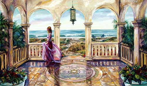 vineyard painter  vineyard art  wine art golf course painter  golf course art tropical art   tropical painting