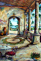 vineyard painter  vineyard art  wine art golf course painter  golf course art tropical art   tropical painting